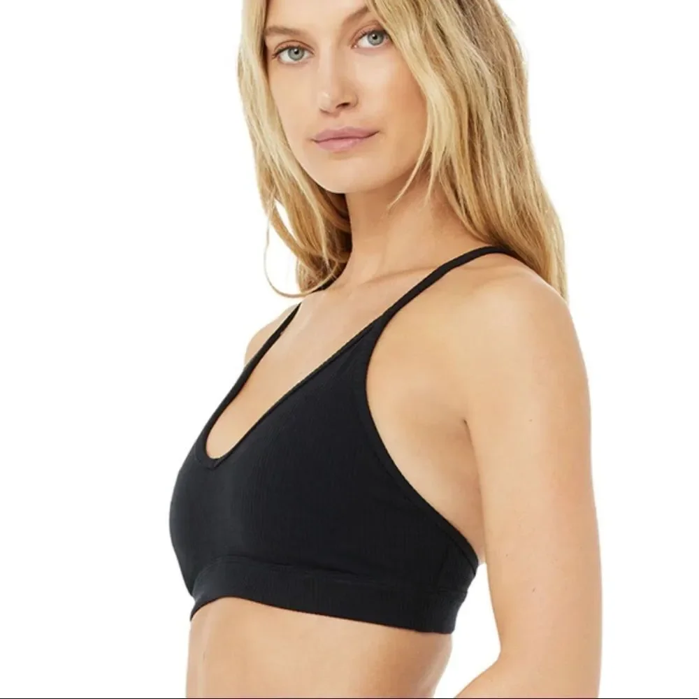 Alo Yoga Ribbed Blissful Bra NWT